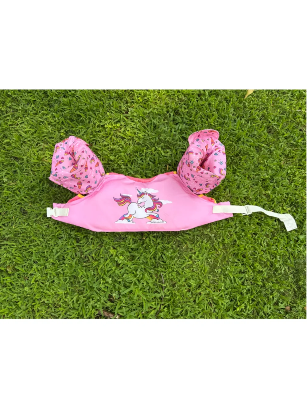 Kids Unicorn Swim Life Vest Puddle Jumper Pink Yellow 33-55 lbs